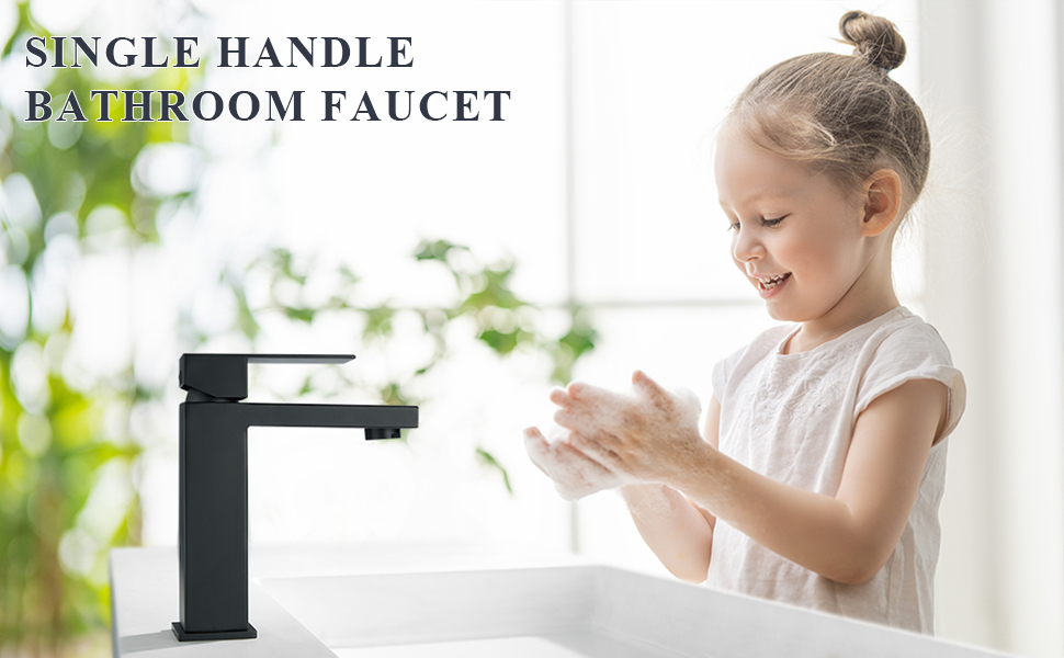 Tohlar Black Bathroom Faucet, Bathroom Faucets for Sink 1