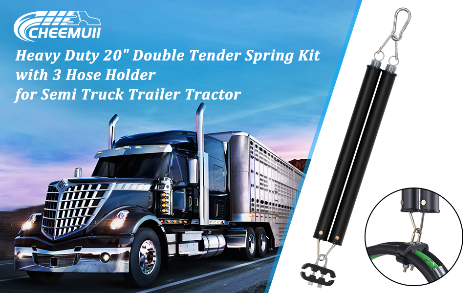 Cheemuii 20" Double Tender Spring Kit Heavy Duty ABS Air