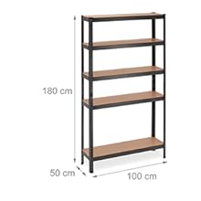RelaxdaysSchwerlastregal HBT 180x100x30 cm, 1250 kg Tragkraft, schwarz für Keller und Garage 51aceac8 F9dc 4839 B594 94aada1b0725. CR0,0,300,300 PT0 SX220 V1