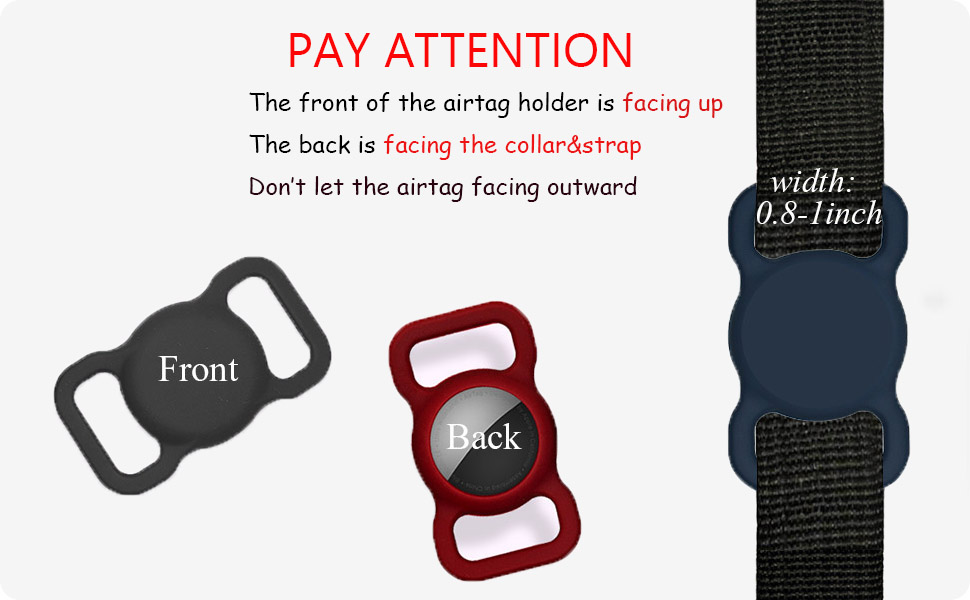 AirTag Dog Collar Holder(4 Pack) Compatible with Apple Air Tag Cat Pet Loop Holder