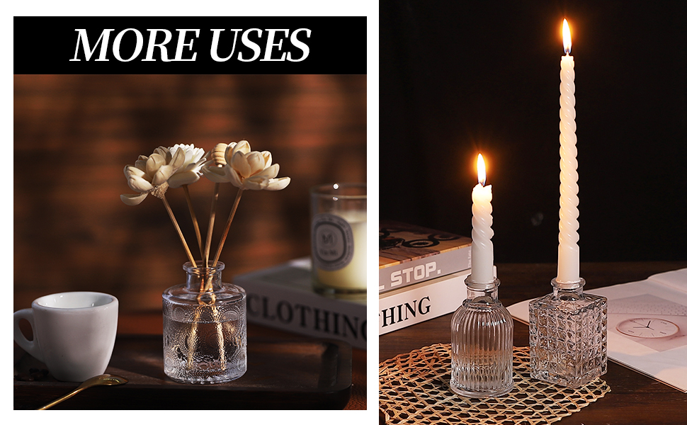 mini glass vases