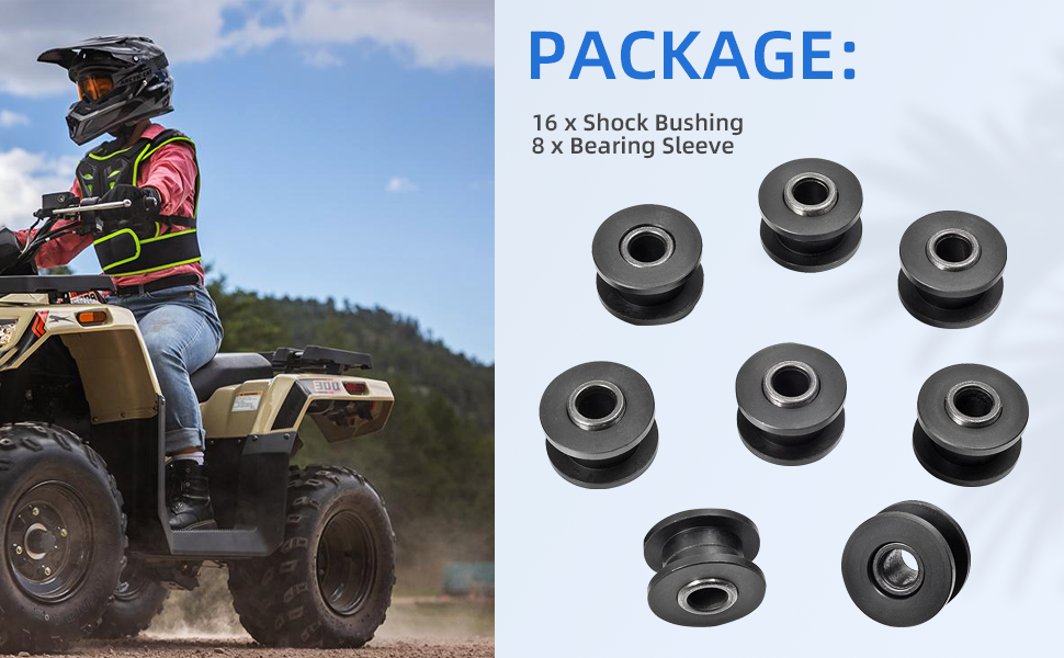 Amazon.com: MOTO1988 All 4 Absorber Shock Bushing & Bearing