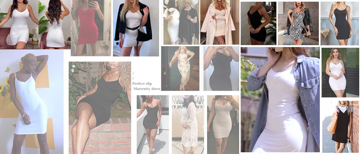 avidlove full slip underdress for women under dress slip Mini Dress Casual Deep V Nightgown