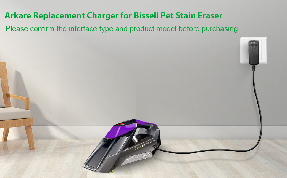 Charger for Bissell Pet Stain Eraser 2003,Replacement for