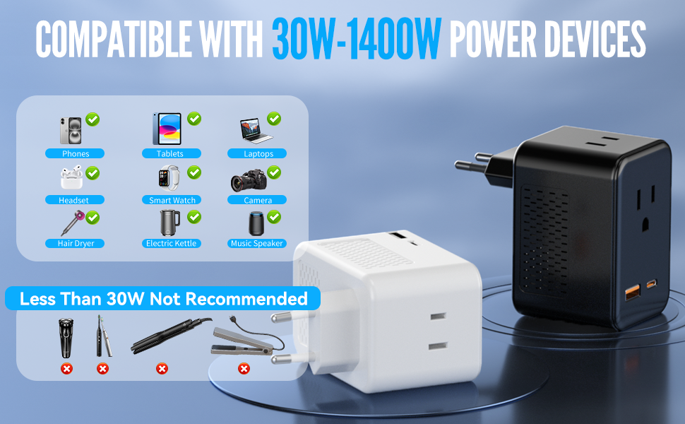 power converter adapter combo