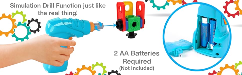 simulation drill function 2 AA batteries required not included