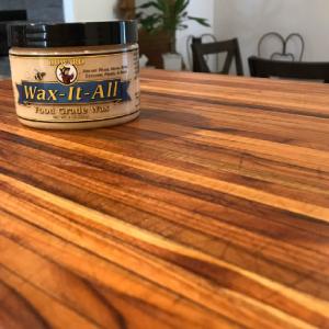 wood countertop butcher block cutting board wax it all howard products teak kitchen food grade