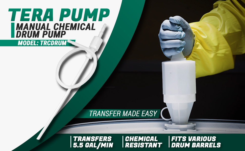 TERA PUMP TRCDRUM Acid and Water Based Chemicals Resistant