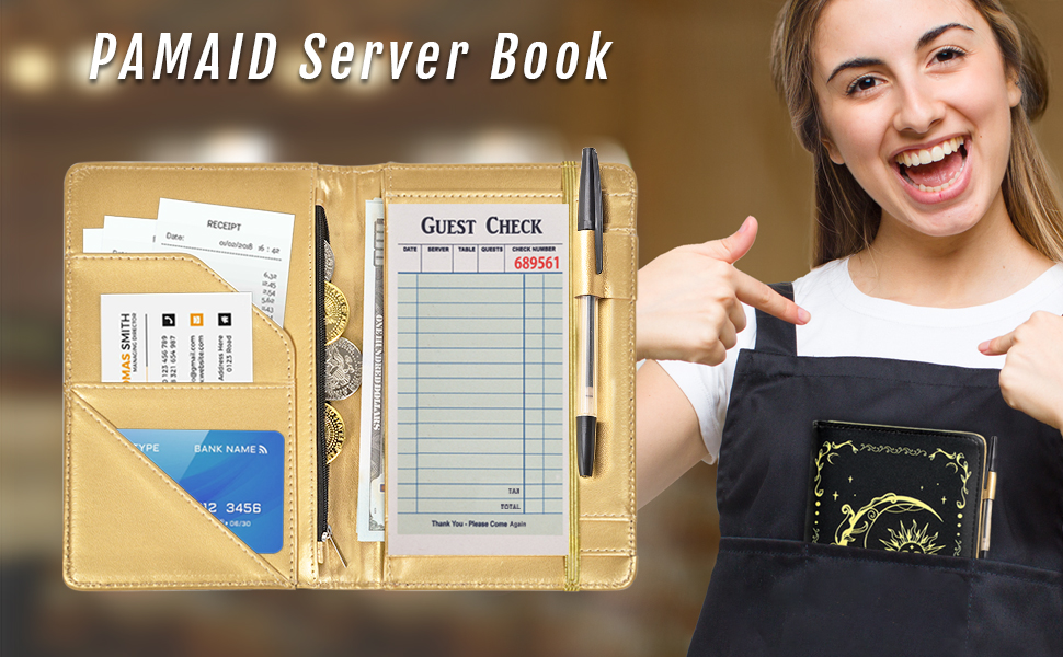 Amazon.com: Server Books for Waitress, Cute Waitress Waiter Book with ...