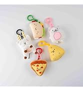 Taco Cat Goat Cheese Pizza Plush Keychain Set