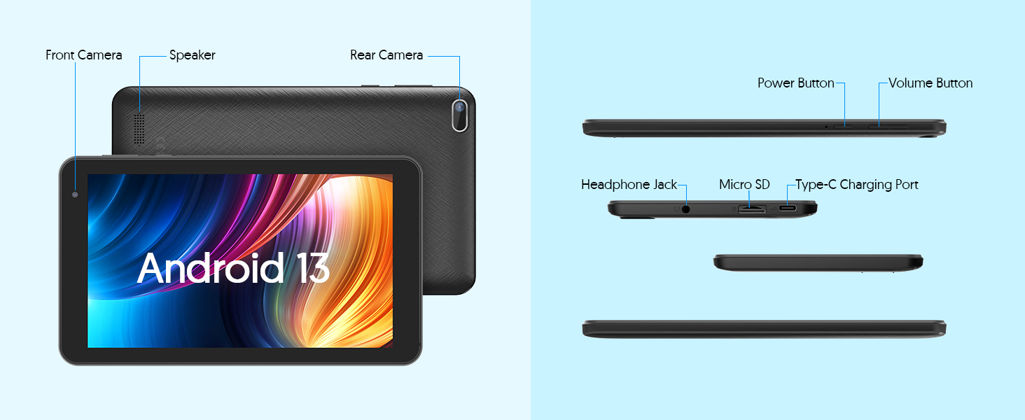 7 inch Android 13 Tablet