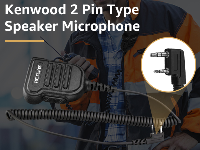 Retevis RT86 Walkie Talkie Speaker Mic,3.5mm Audio Jack, IP54 Waterproof Shoulder Speaker Mic, for RT68 RT21 H777 RB29 RB89 NR10 RA89,Compatible with BAOFENG BF-F8HP UV5R SAMCOM Two Way Radio(4 Pack) 11 2 pin speaker mic