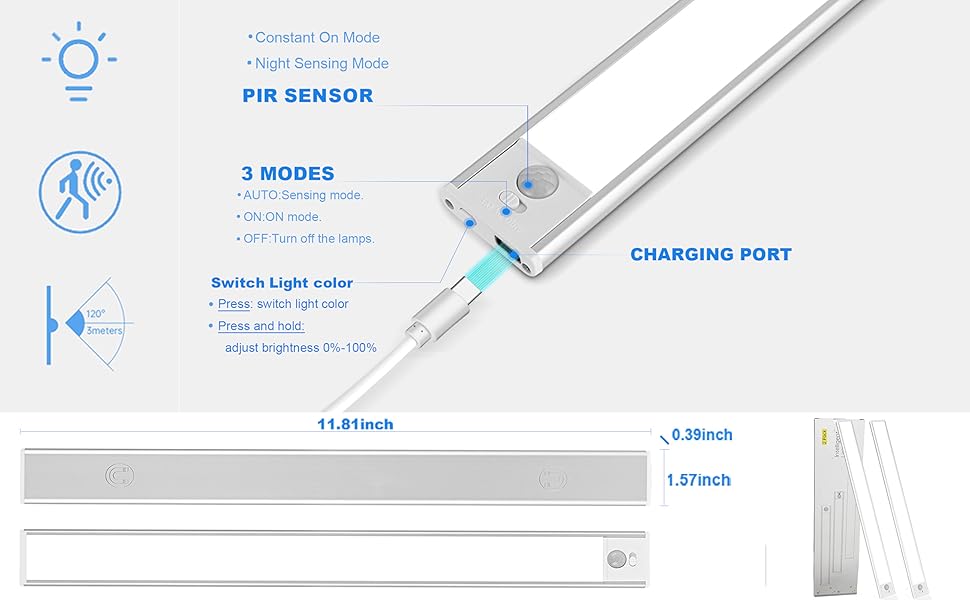 3 Color Motion Sensor Lights