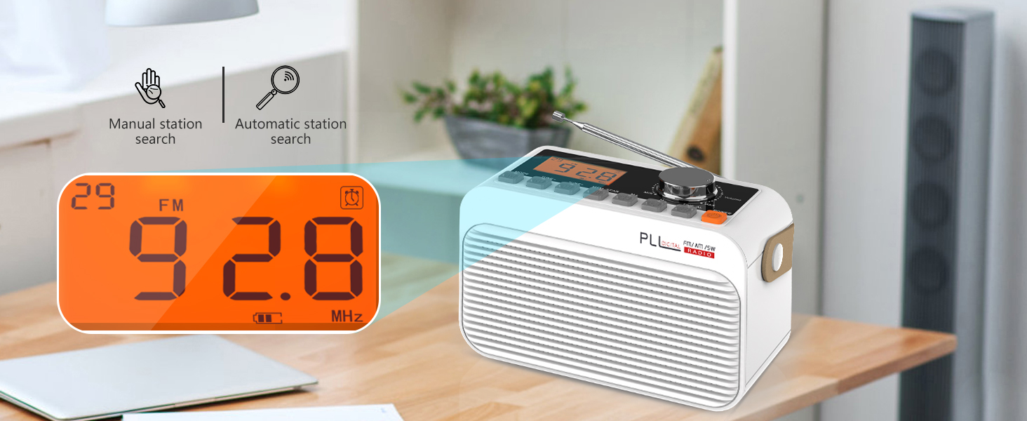 Greadio AM FM Portable Radio with Bluetooth, Shortwave