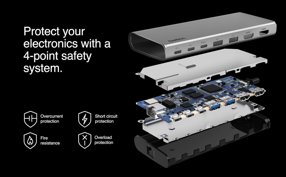 その他 belkin USB-C 8-in-1 Dual Display CoreHub Connect Universal USB-C 8-in-1 Dual Display Core Hub | Belkin US