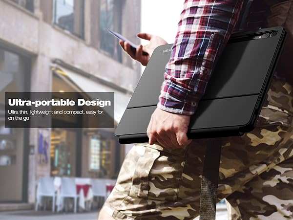 for samsung galaxy tab s9+/s9 fe+ keyboard case with trackpad