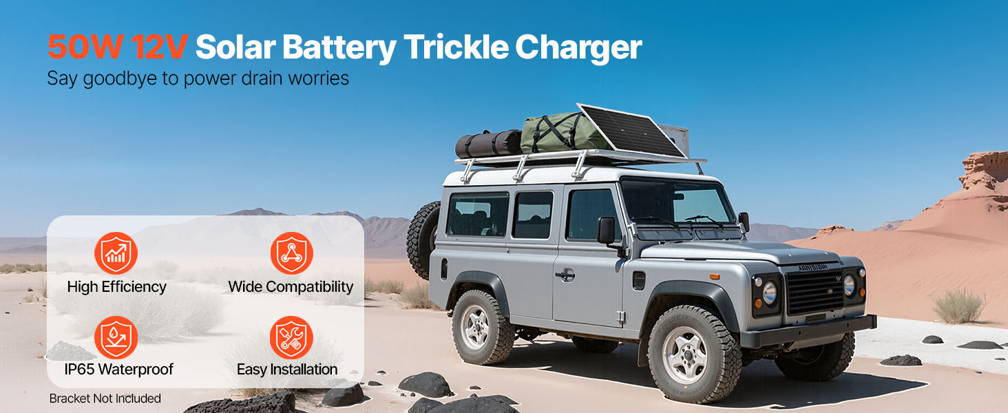 Solar battery charger maintainer