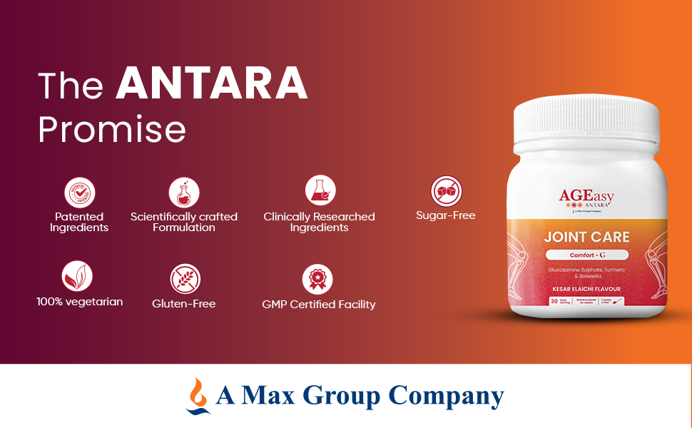 AGEasy Joint Care Comfort G Glucosamine, Turmeric, Boswellia Blend