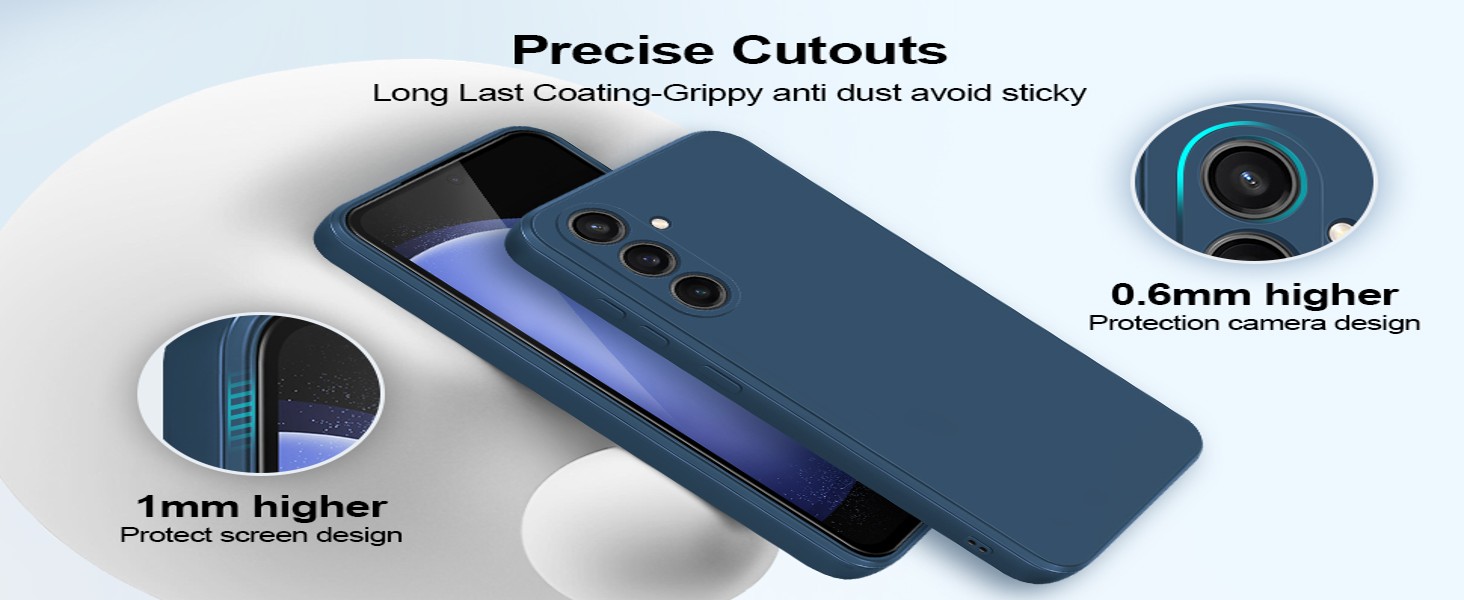 Samsung Galaxy S23 FE, Silky-Soft Touch Full-Body Protective Phone Silicone Case, 