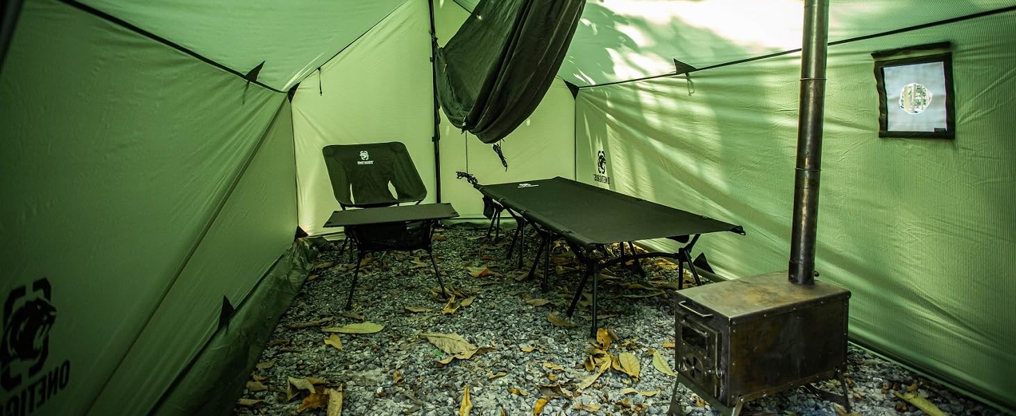 TEGIMEN Hammock Hot Tent with Stove Jack, Spacious Versatile
