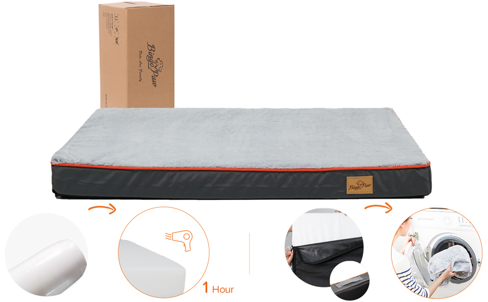 XXL Grande Materassino Letto Cane Materasso Cuccia Divano Per Cane Lavabile 120x90x10cm 17 lit chien moyen grande taille memoire de forme impermeable orthopédique apaisant lavable