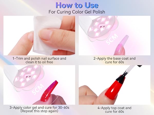 cordless uv led nail lamp led nail light for gel nails