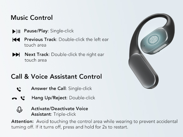 Nearity Open Bluetooth Earphone ブラック Amazon.com: NEARITY Open Ear Bluetooth Headphones,Wireless