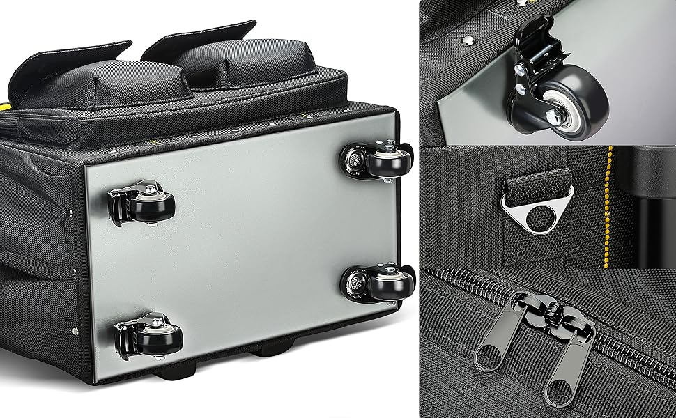 Rolling Tool Bag with Wheels