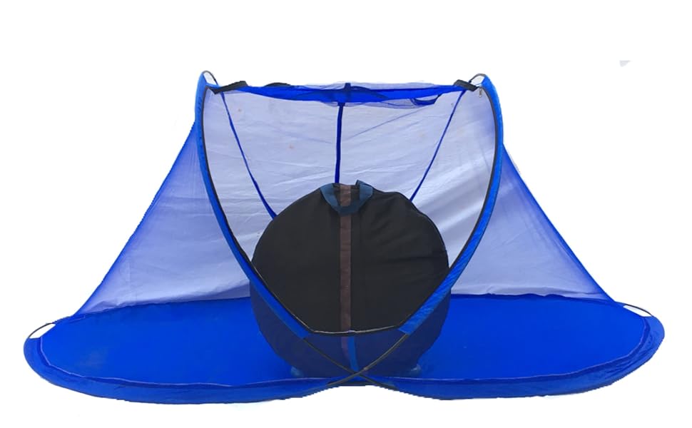 Aim Emporium Adults Single Bed Foldable Mosquito net (Size 210 x 110 x 90) Comfortable for 6 ft