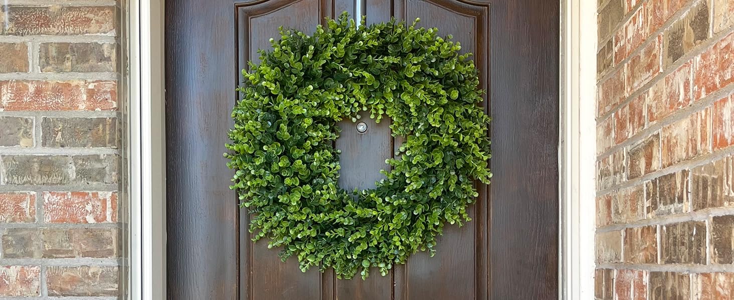 boxwood wreath for front door