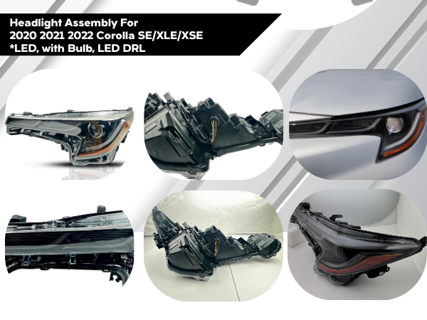 Headlight Assembly Replacement For Toyota Corolla SE/XLE/XSE