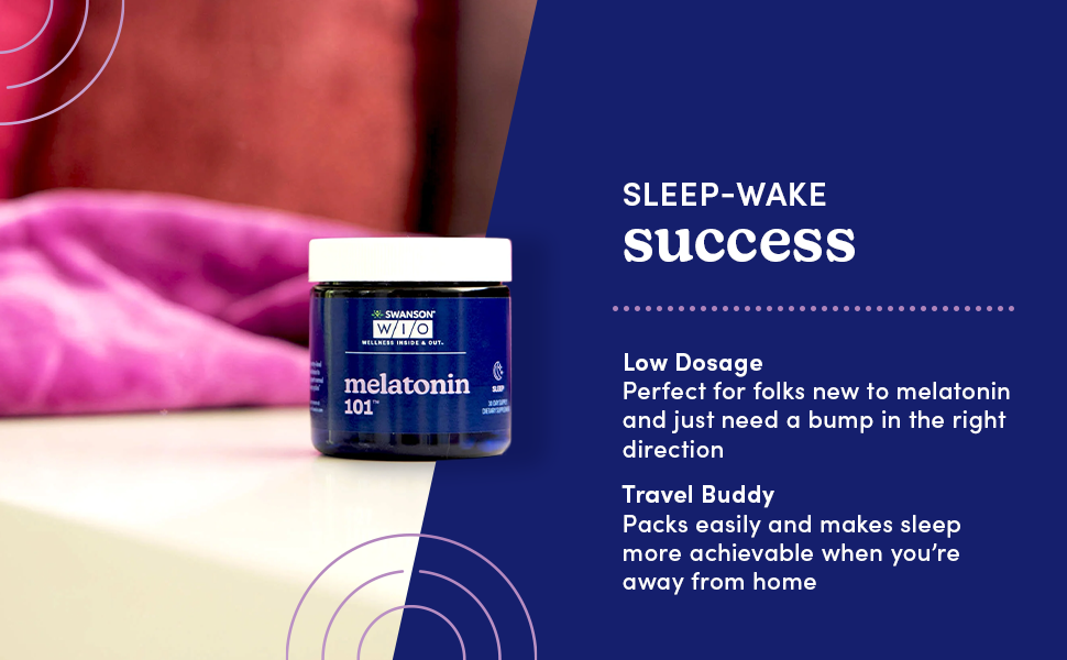 Low dose of melatonin perfect for those that just need a nudge in the right direction