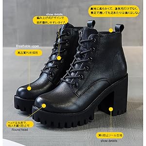 【ESTNATION】ショートブーツ サイズ23cm (ヒール 9cm) Amazon | [cnstone] 厚底ブーツ ヒール9cm ショートブーツ