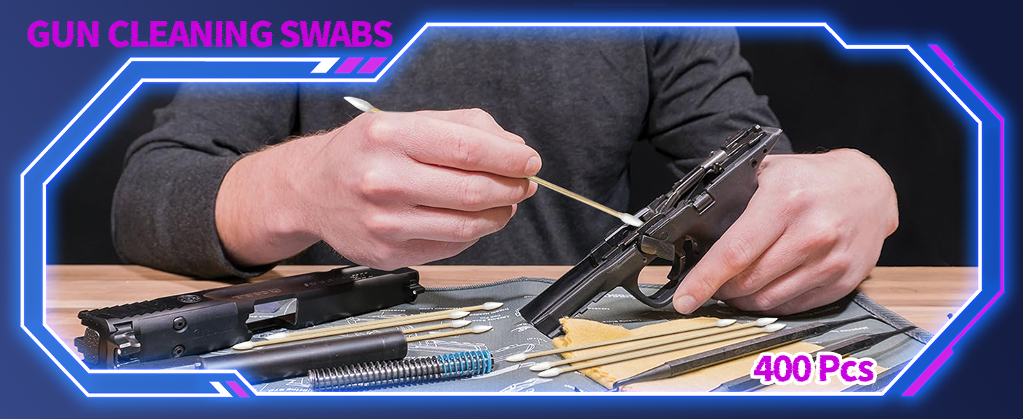 gun cleaning swabs