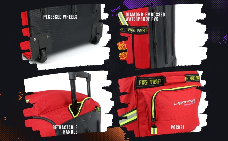 OUTDOOR PRODUCTS×BEAMS Runaway Bag Pack Lightning X Quad Vent Step-In Turnout Gear Bag w/ Mesh Vents