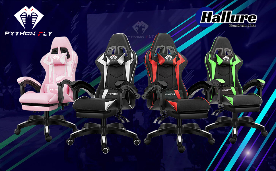 Cadeira Ergonomica Gamer Python Fly Conforto e Desempenho em Um Só Lugar