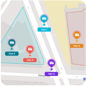 GPS tracker with custom boundaries and in app and text sms notifications