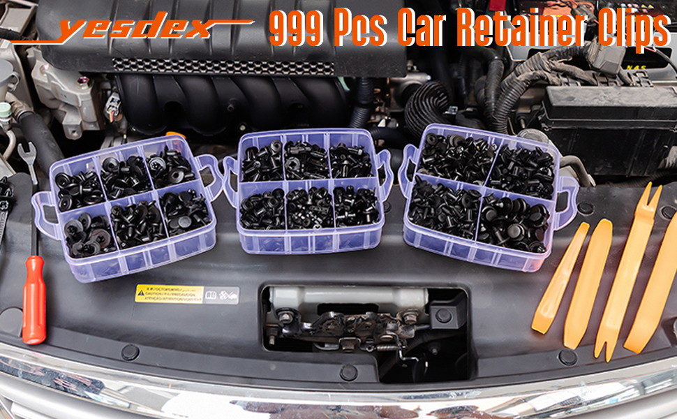 YESDEX Car Retainer Clips 999PC, Retainer Clips Trim Removal Tool