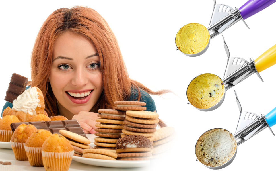 Buy VDNSI Economical Stainless Steel Ice Cream Scooper Fruit Scoop with