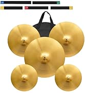 Gtouse Drum Cymbal Set, 5pcs Cymbal Packs for Drum Set 14