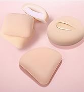 Qibusleen Powder Puff Face Soft Triangle Square Round Makeup Puffs Cosmetic for Liquid Foundation...