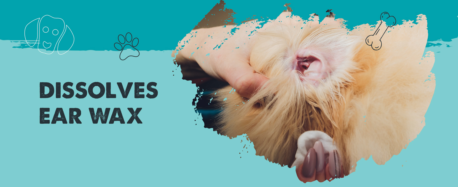 Mighty Paw Waggables Dog Ear Wash (Made in USA) Dog Ear