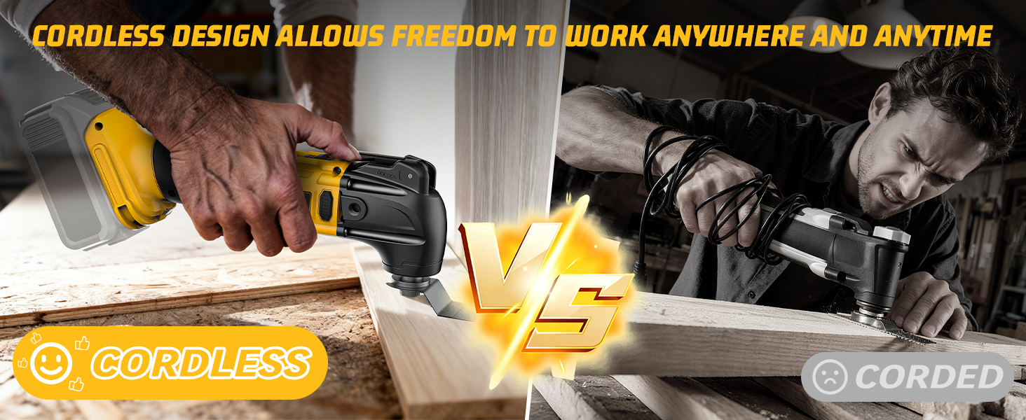 oscillating tool Compatible with Dewalt Battery