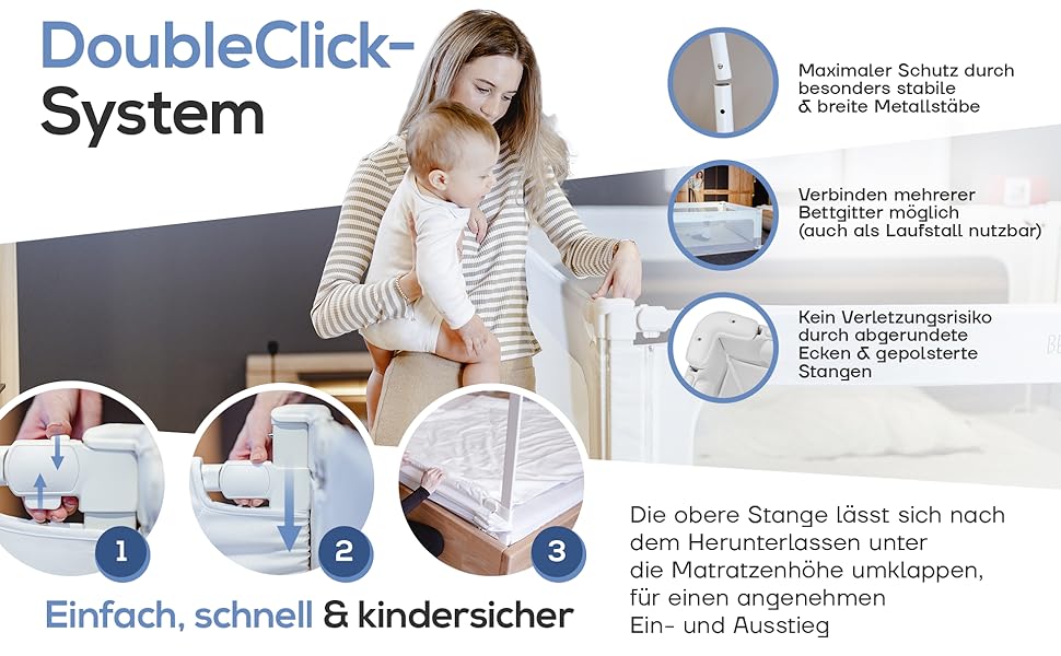 BEANBUDS fall protection bed box spring bed rail children's bed guard for children baby