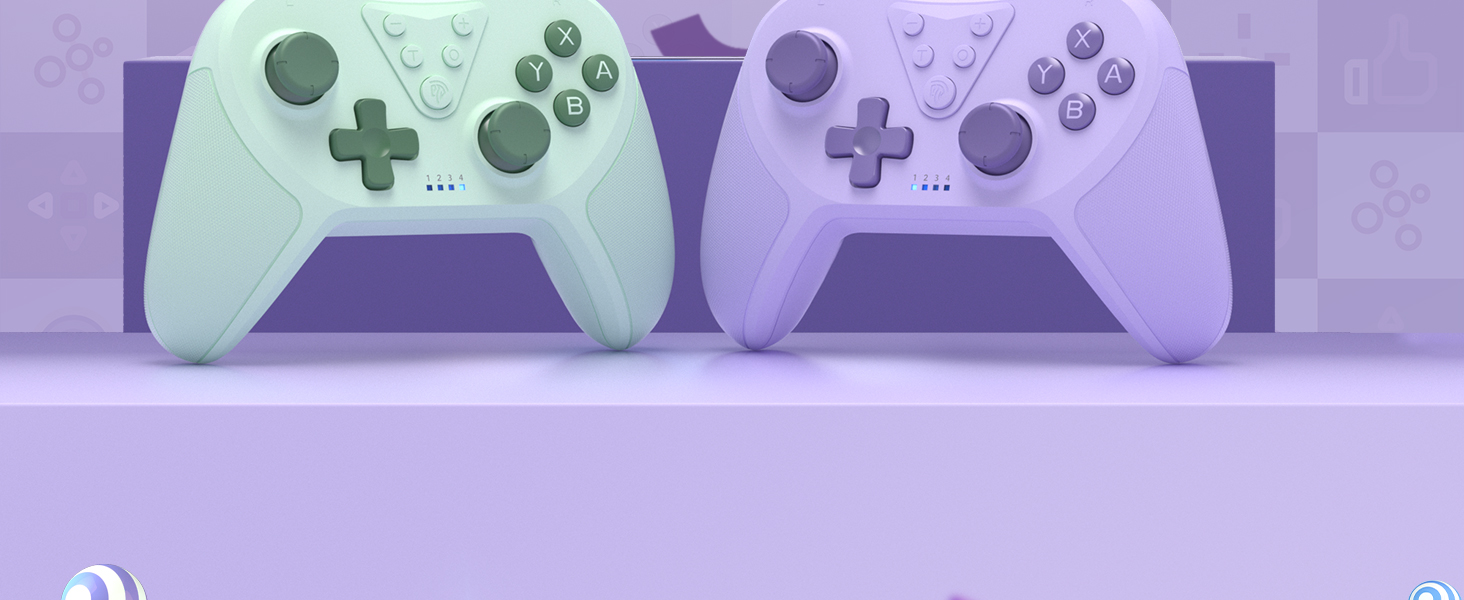 EasySMX Switch Controller, Programmable Wireless Bluetooth Controller Joystick Gamepad for Switch/Switch Lite/Switch OLED, Rechargeable Controller PC, Wake Up Function 13 EasySMX Bluetooth Wireless Controller for Nintendo Switch