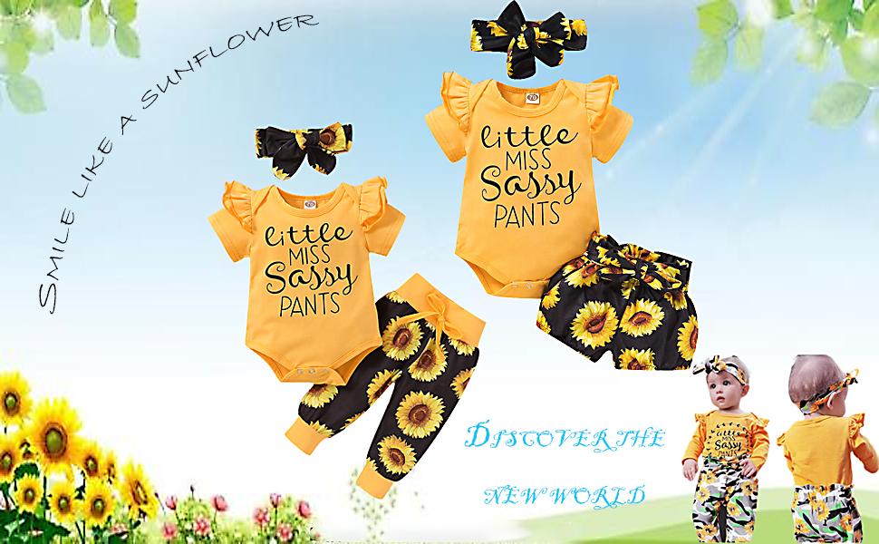 sunflower baby girl clothes