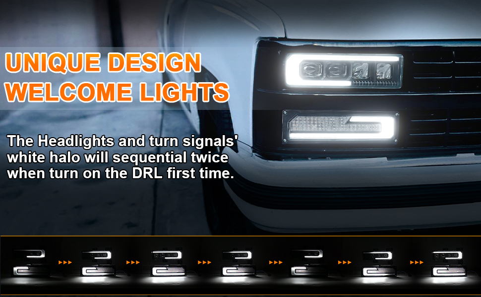 MOVOTOR LED Headlight Assembly Replacement 500 Bright Anti