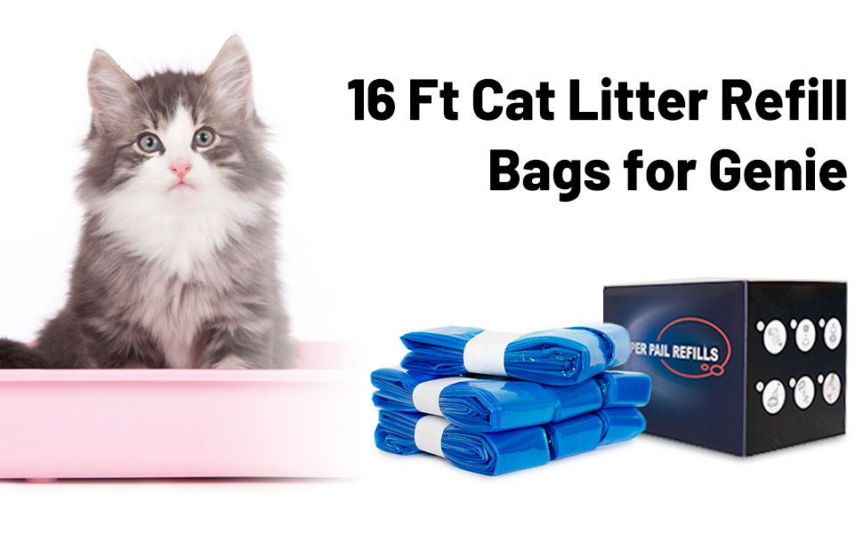 Cat Litter Refills Compatible with Genie 8 Packs (Refill