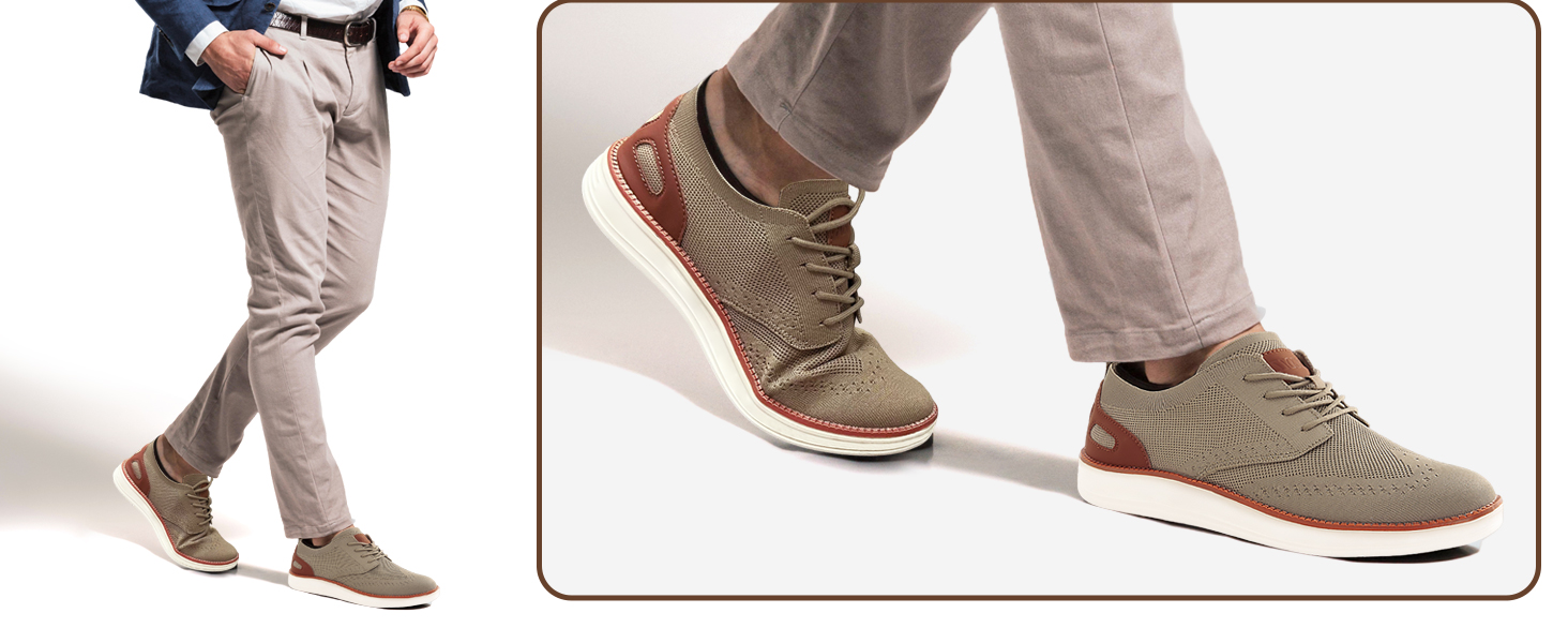 Mens Casual Dress Mesh Sneakers