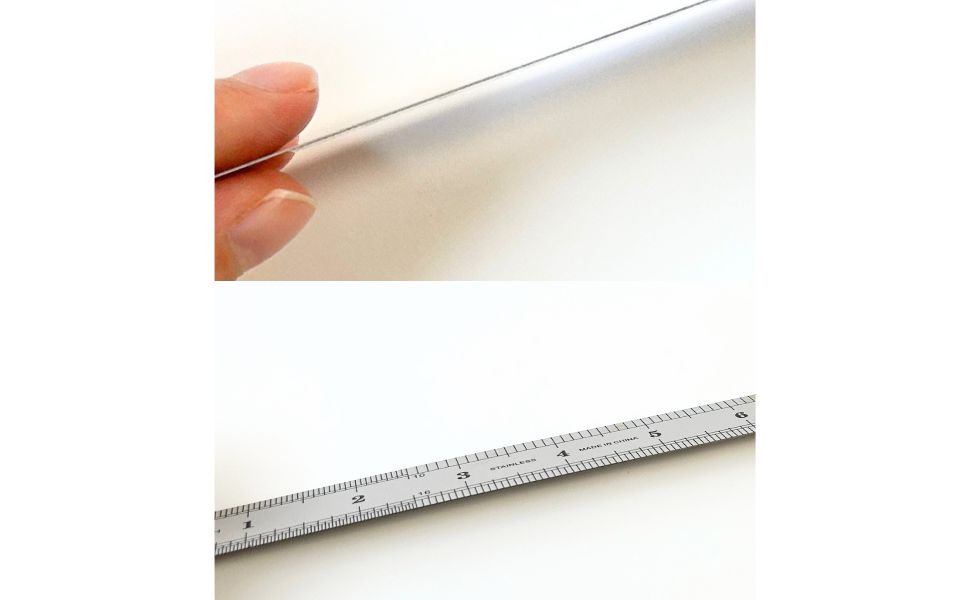 直尺定規ステンレス20cmアルミ直尺 両面印刷 上下段直角 ステンレス 定規 ものさし 直尺 アルミ直尺 上下 メモリ 直角